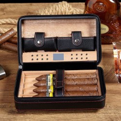 CUBAN LEATHER CIGAR CASE BOX